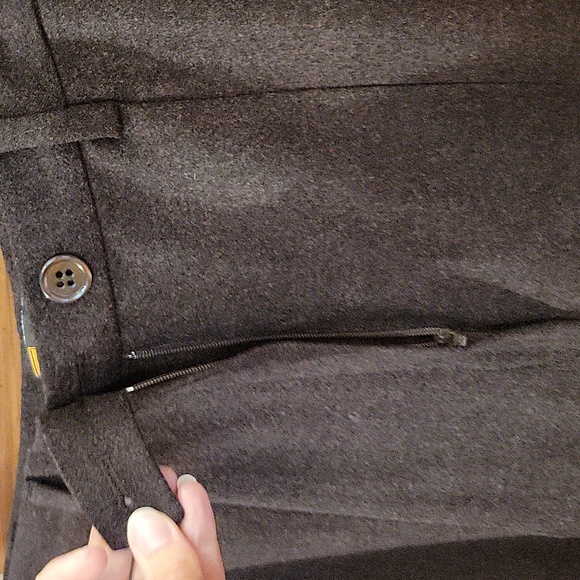 Vintage Giorgio's of Palm Beach Black & Wine Virgin Wool Blend Career Pants - 10 - Picture 5 of 12